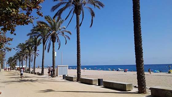 Jugendreisen nach Calella, Spanien - Strand