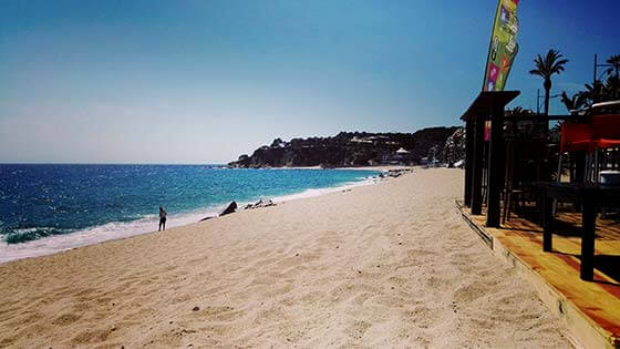 Jugendreisen nach Lloret de Mar, Spanien - Strand