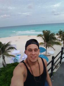 Selfie am Spring Break Strand Cancùn